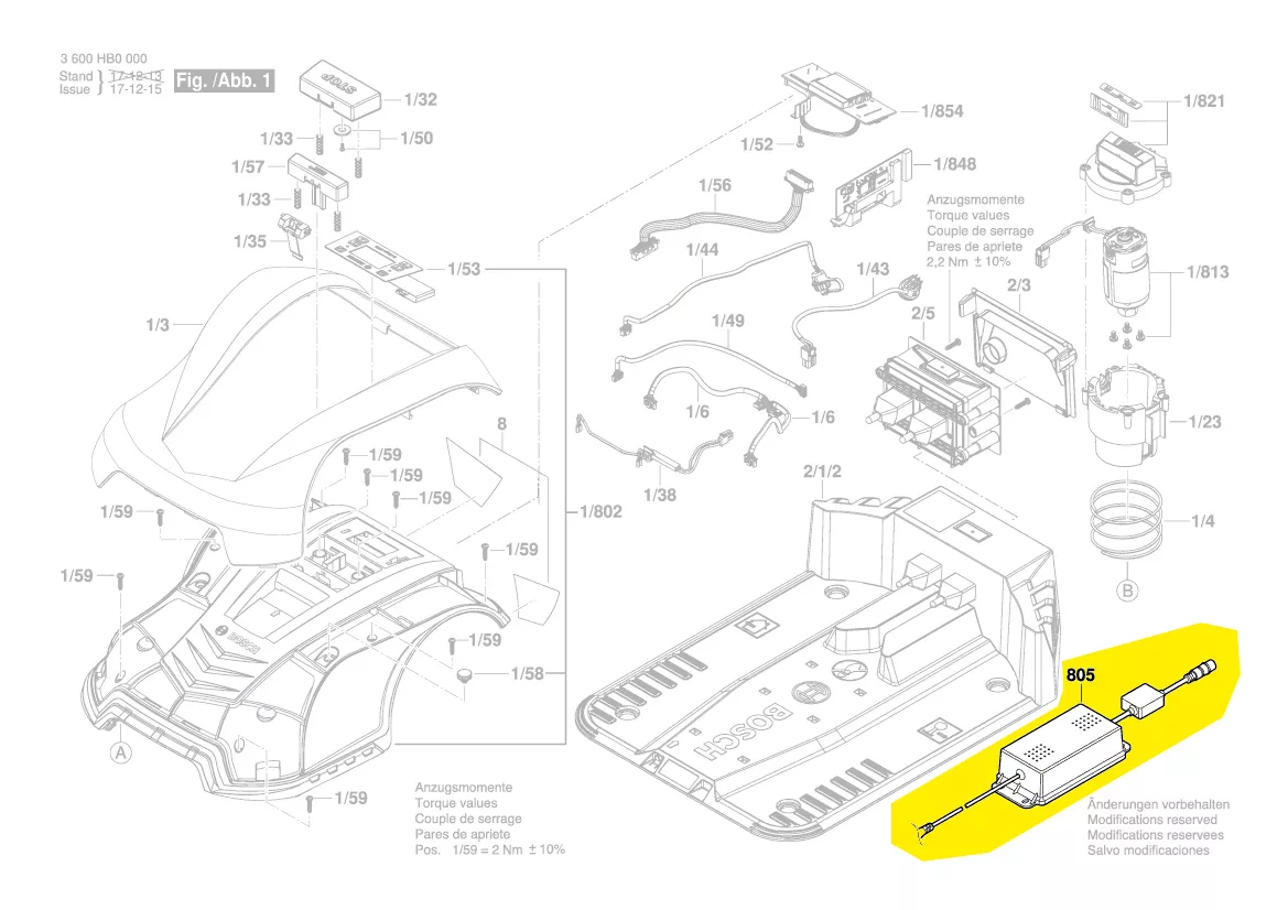 Transformateur électrique Indego 350 / 400 Bosch